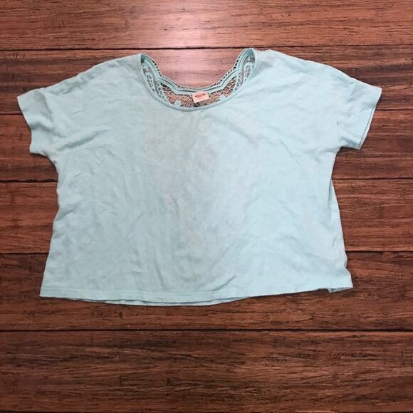 Mossimo Crop Top Lace Back - Picture 1 of 2